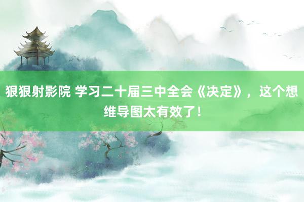 狠狠射影院 学习二十届三中全会《决定》，这个想维导图太有效了！