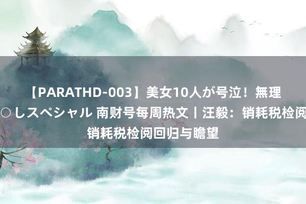 【PARATHD-003】美女10人が号泣！無理やり連続中○しスペシャル 南财号每周热文丨汪毅：销耗税检阅回归与瞻望