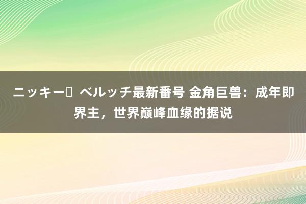 ニッキー・ベルッチ最新番号 金角巨兽：成年即界主，世界巅峰血缘的据说