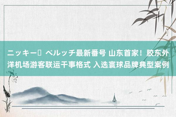 ニッキー・ベルッチ最新番号 山东首家！胶东外洋机场游客联运干事格式 入选寰球品牌典型案例