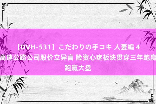 【DVH-531】こだわりの手コキ 人妻編 4 多家高速公路公司股价立异高 险资心疼板块贯穿三年跑赢大盘