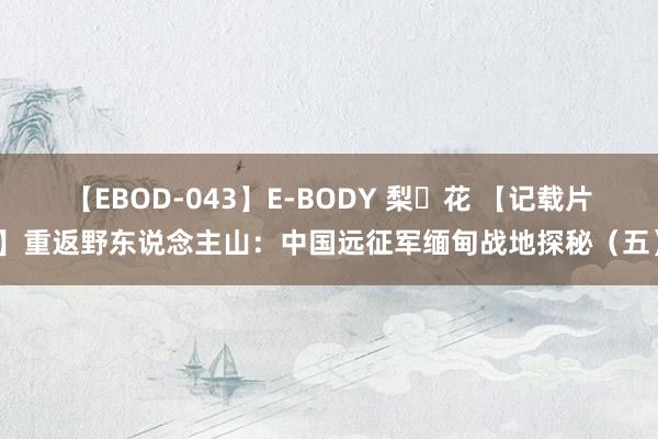 【EBOD-043】E-BODY 梨々花 【记载片】重返野东说念主山：中国远征军缅甸战地探秘（五）