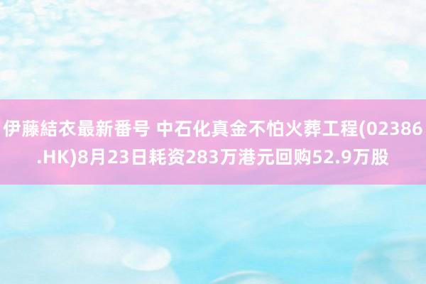 伊藤結衣最新番号 中石化真金不怕火葬工程(02386.HK)8月23日耗资283万港元回购52.9万股