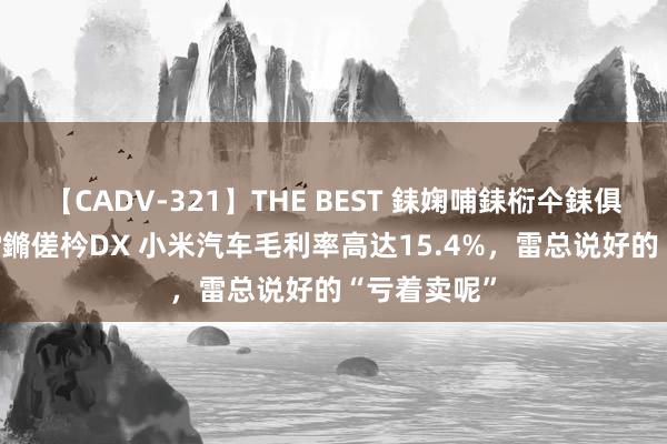 【CADV-321】THE BEST 銇婅哺銇椼仐銇俱仚銆?50浜?鏅傞枔DX 小米汽车毛利率高达15.4%，雷总说好的“亏着卖呢”